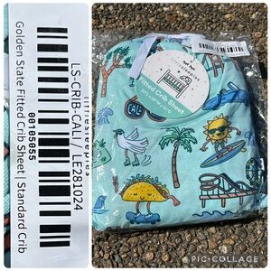 NWT Little Sleepies Golden State Fitted Crib Sheet